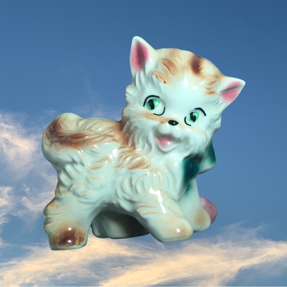 USA Ceramic cat planter - Picture 1 of 4